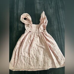 Rabbit + Bear dress girl organic cotton